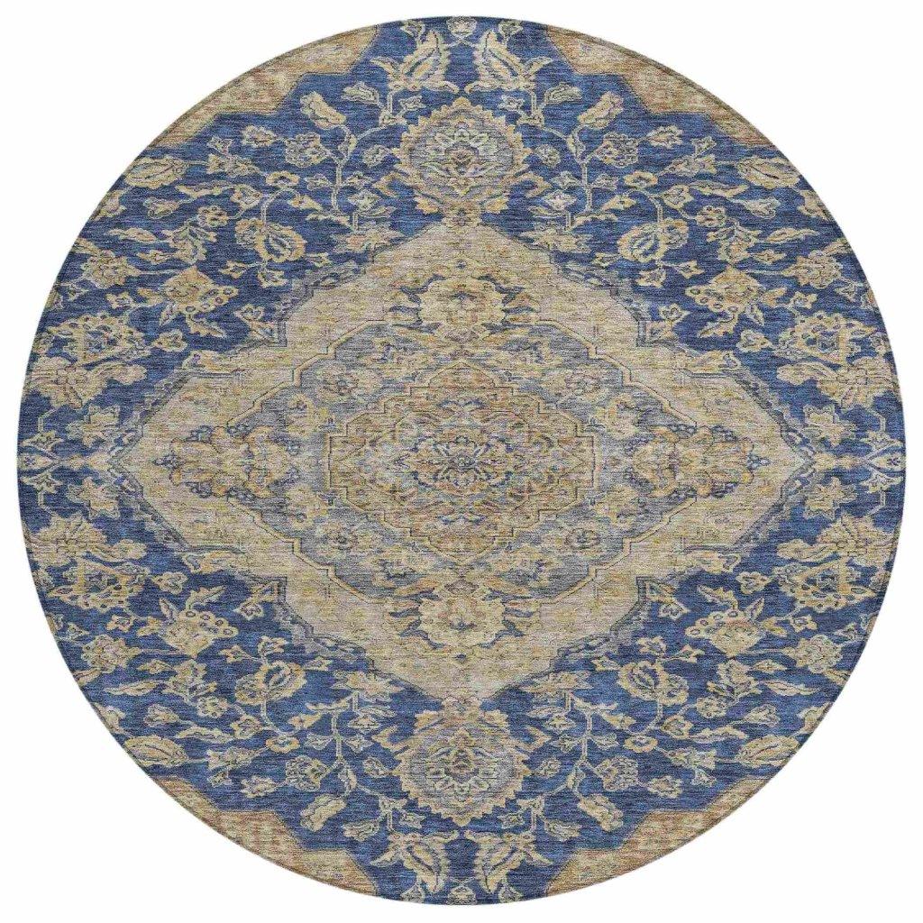 Celia Blue Washable Indoor - Outdoor Rug - LOOMLAN - LOOMLAN Rugs - Outdoor Rugs