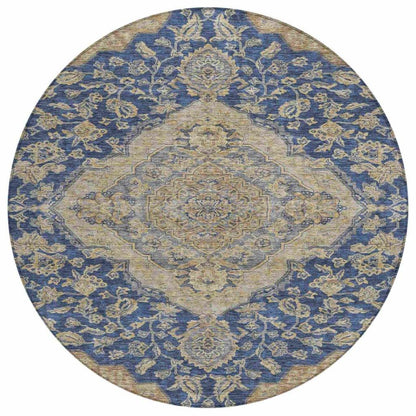 Celia Blue Washable Indoor - Outdoor Rug - LOOMLAN - LOOMLAN Rugs - Outdoor Rugs