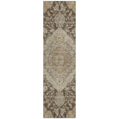 Celia Brown Washable Indoor - Outdoor Rug - LOOMLAN - LOOMLAN Rugs - Outdoor Rugs