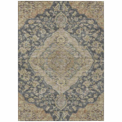 Celia Gray Washable Indoor - Outdoor Rug - LOOMLAN - LOOMLAN Rugs - Outdoor Rugs
