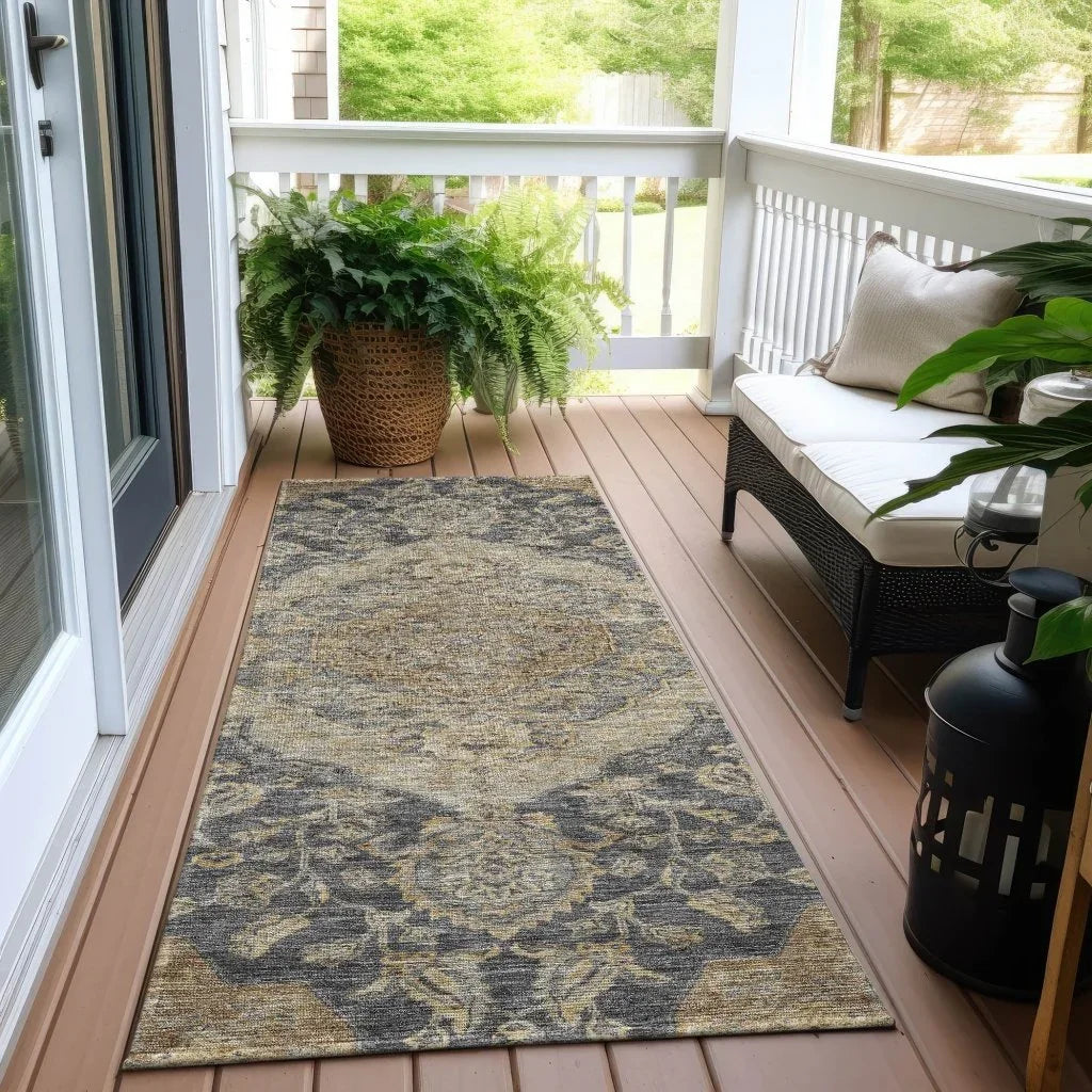 Celia Gray Washable Indoor - Outdoor Rug - LOOMLAN - LOOMLAN Rugs - Outdoor Rugs