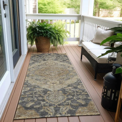 Celia Gray Washable Indoor - Outdoor Rug - LOOMLAN - LOOMLAN Rugs - Outdoor Rugs