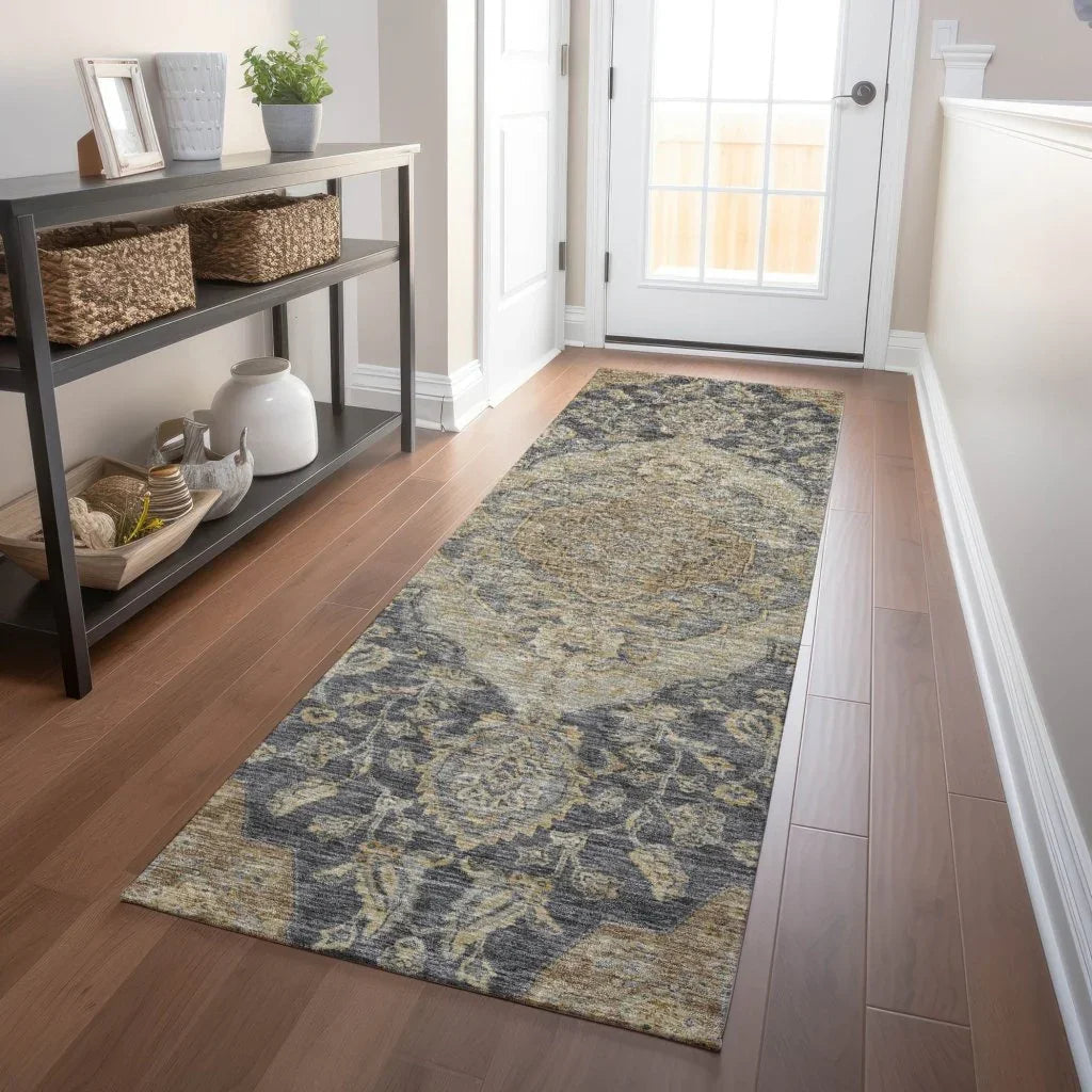 Celia Gray Washable Indoor - Outdoor Rug - LOOMLAN - LOOMLAN Rugs - Outdoor Rugs
