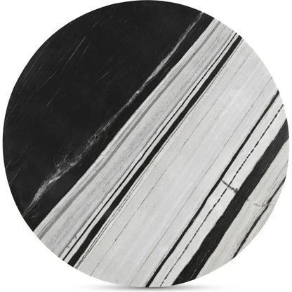 Celia Grey Marble & Wood Round Dining Table-Dining Tables-Moe's Home-LOOMLAN