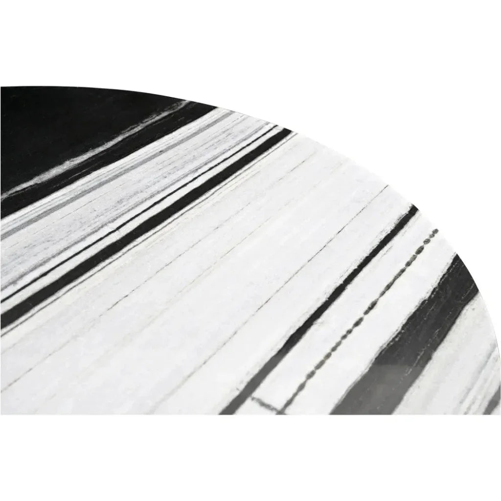 Celia Grey Marble & Wood Round Dining Table-Dining Tables-Moe's Home-LOOMLAN