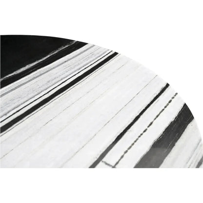 Celia Grey Marble & Wood Round Dining Table-Dining Tables-Moe's Home-LOOMLAN