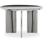 Celia Grey Marble & Wood Round Dining Table-Dining Tables-Moe's Home-LOOMLAN