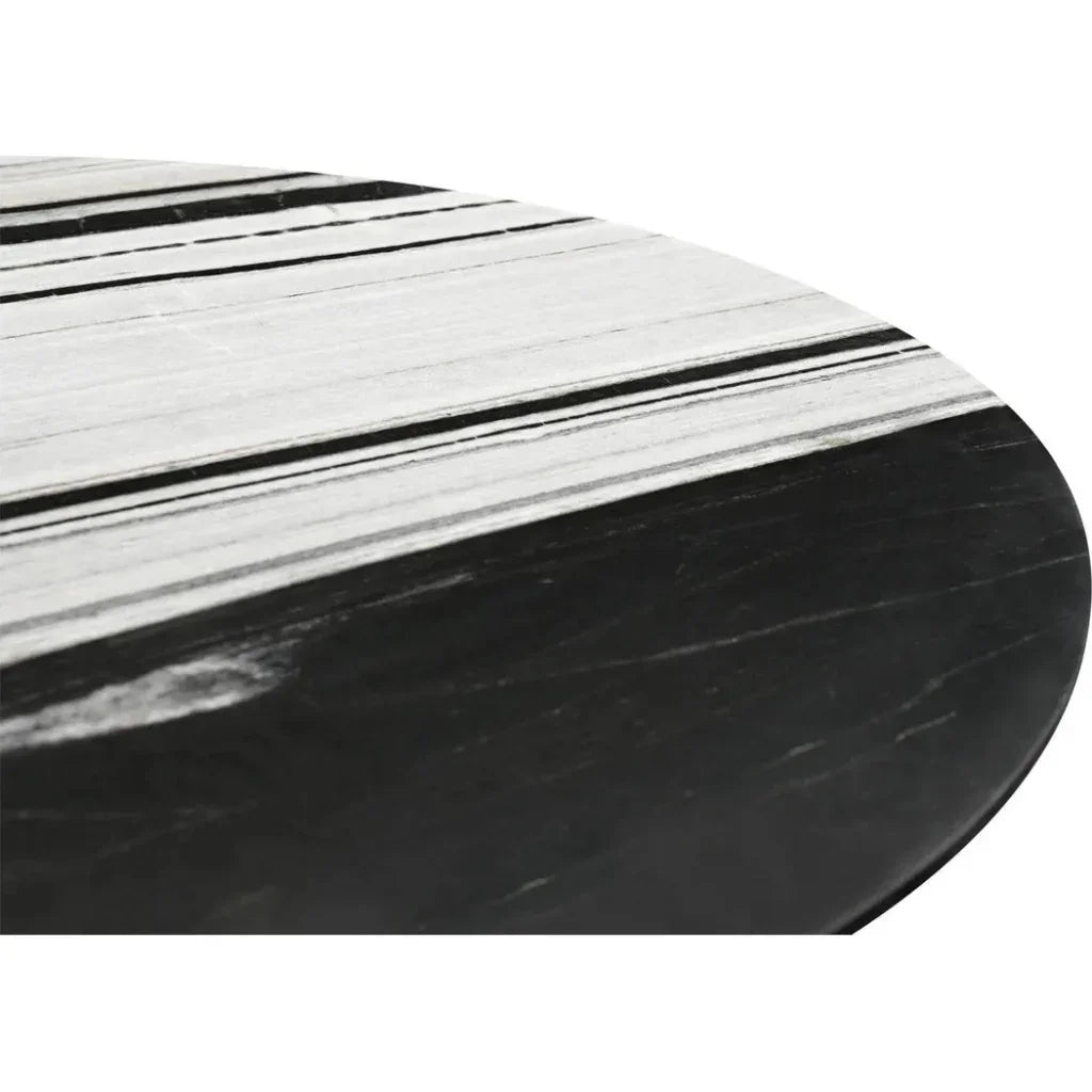 Celia Marble and Wood Oval Dining Table-Dining Tables-Moe's Home-LOOMLAN