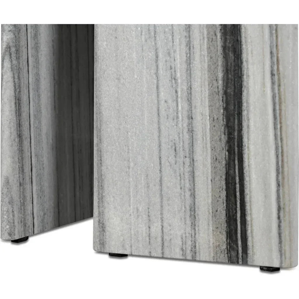 Celia Marble and Wood Oval Dining Table-Dining Tables-Moe's Home-LOOMLAN