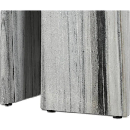 Celia Marble and Wood Oval Dining Table-Dining Tables-Moe's Home-LOOMLAN