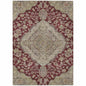 Celia Red Washable Indoor - Outdoor Rug - LOOMLAN - LOOMLAN Rugs - Outdoor Rugs