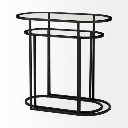 Celine Black Metal Frame Nesting Table (2PC)