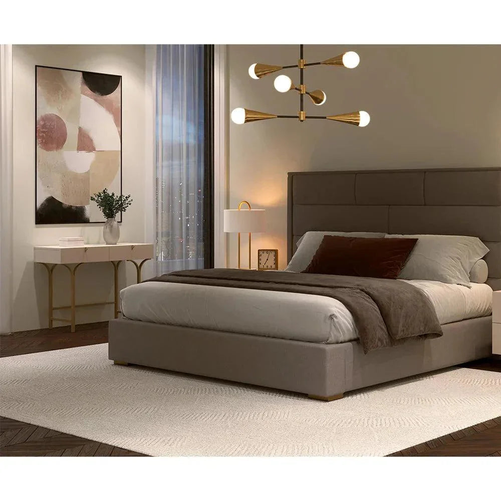 Celine Console Table Cream Antique Brass Legs - LOOMLAN - SUNPAN - Console Tables