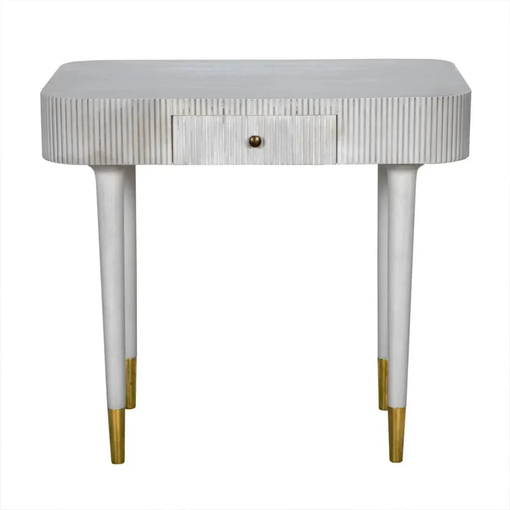 Celine Wood Rectangle Side Table - LOOMLAN - Noir - Side Tables