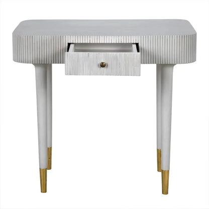 Celine Wood Rectangle Side Table - LOOMLAN - Noir - Side Tables