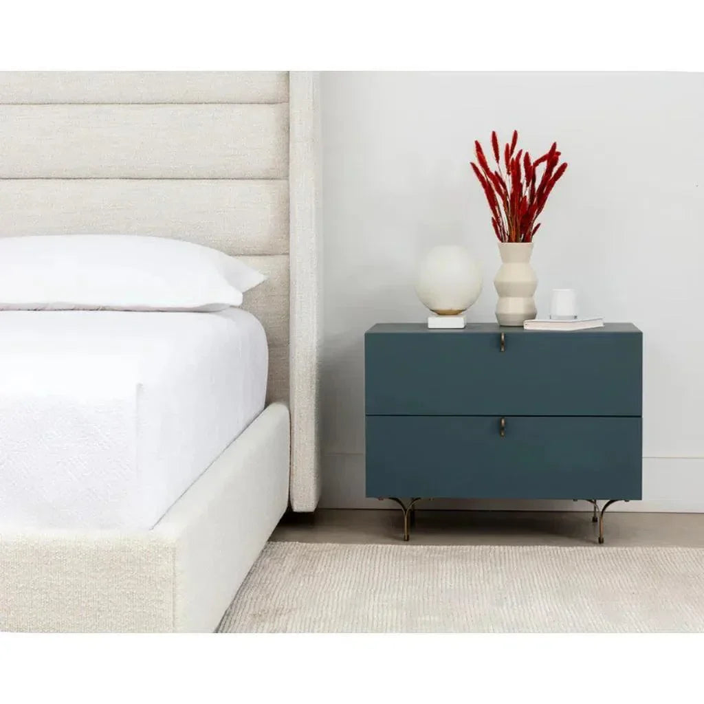 Celine Wooden Stylish Large Nightstand - LOOMLAN - SUNPAN - Nightstands