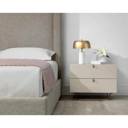 Celine Wooden Stylish Large Nightstand - LOOMLAN - SUNPAN - Nightstands
