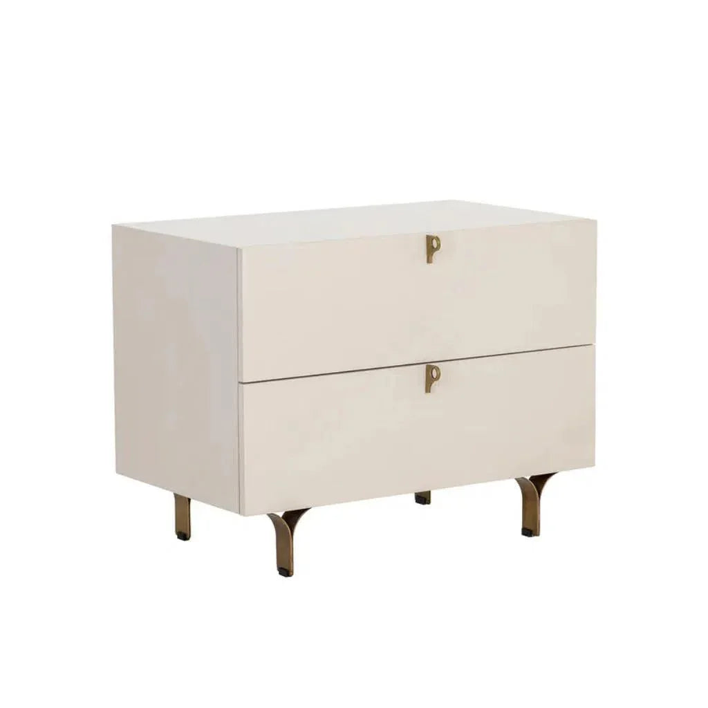 Celine Wooden Stylish Large Nightstand - LOOMLAN - SUNPAN - Nightstands