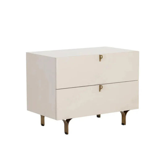 Celine Wooden Stylish Large Nightstand - LOOMLAN - SUNPAN - Nightstands