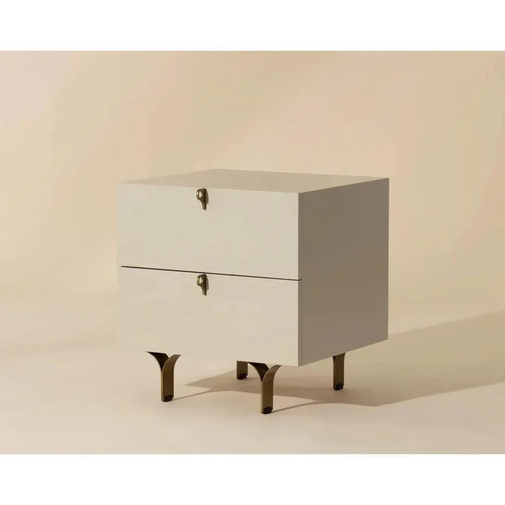 Celine Wooden Stylish Small Nightstand - LOOMLAN - SUNPAN - Nightstands