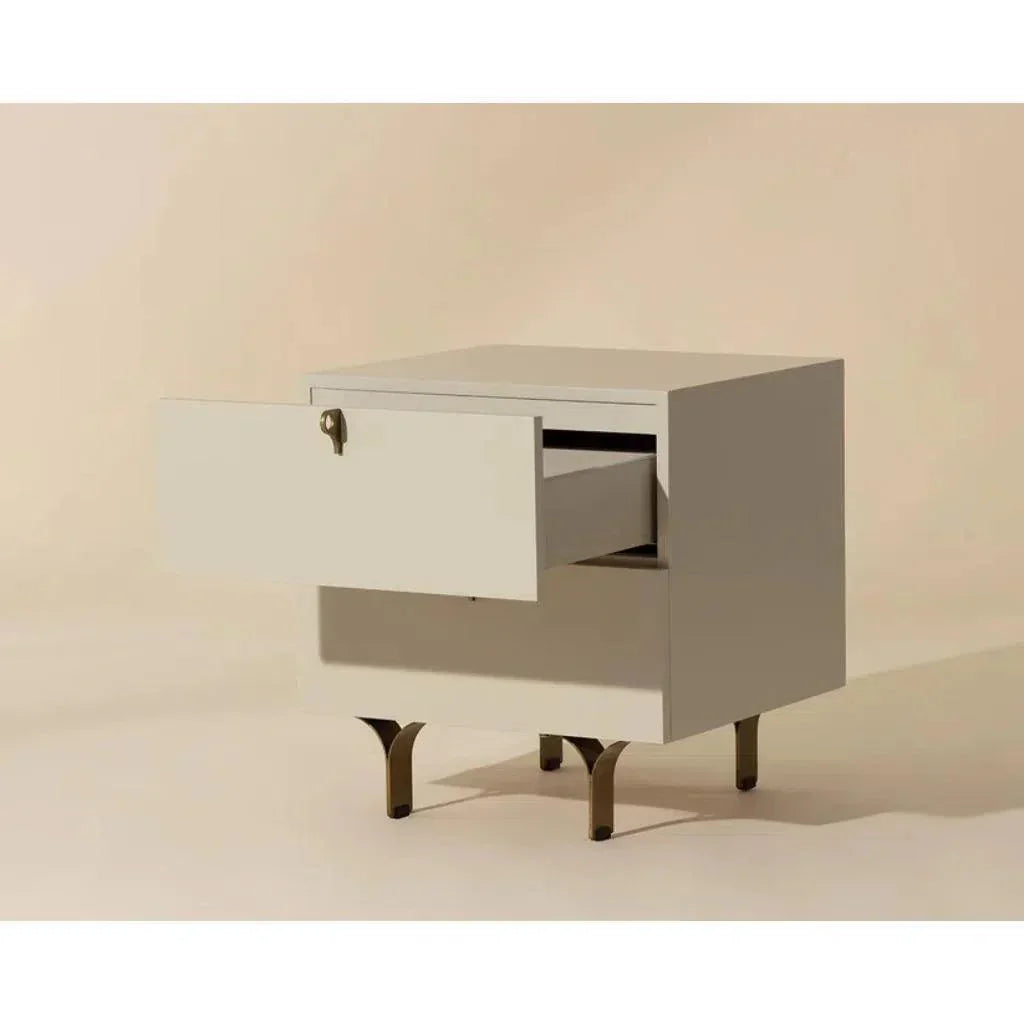 Celine Wooden Stylish Small Nightstand - LOOMLAN - SUNPAN - Nightstands