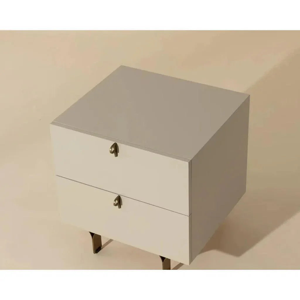 Celine Wooden Stylish Small Nightstand - LOOMLAN - SUNPAN - Nightstands