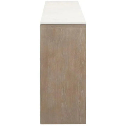 Cellar Console Table Gray Oak White Quartz - LOOMLAN - Essentials For Living - Console Tables