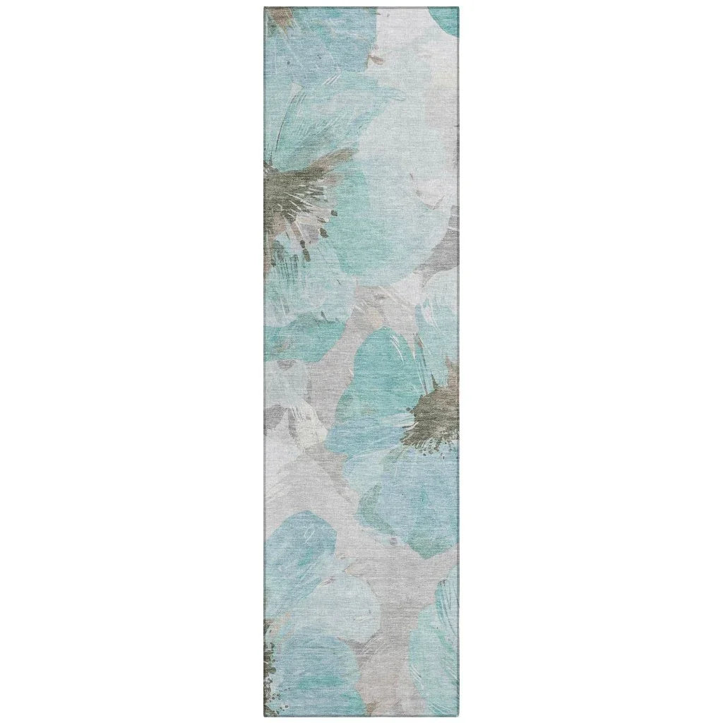 Celuve Teal Washable Indoor - Outdoor Rug - LOOMLAN - LOOMLAN Rugs - Outdoor Rugs