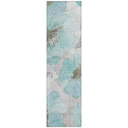 Celuve Teal Washable Indoor - Outdoor Rug - LOOMLAN - LOOMLAN Rugs - Outdoor Rugs