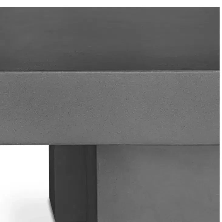 Cement Outdoor Dining Table Grey-Outdoor Dining Tables-Moe's Home-LOOMLAN