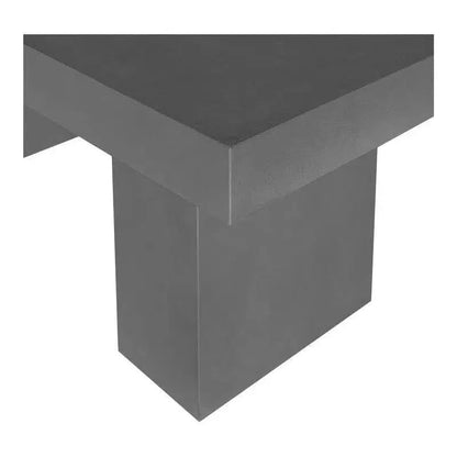 Cement Outdoor Dining Table Grey-Outdoor Dining Tables-Moe's Home-LOOMLAN