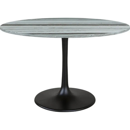 Central City Dining Table Gray & Black-Dining Tables-Zuo Modern-LOOMLAN