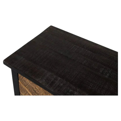 Centrum Four Door Sideboard Black Finish - LOOMLAN - Sarreid - Sideboards