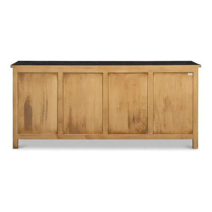 Centrum Four Door Sideboard Black Finish - LOOMLAN - Sarreid - Sideboards