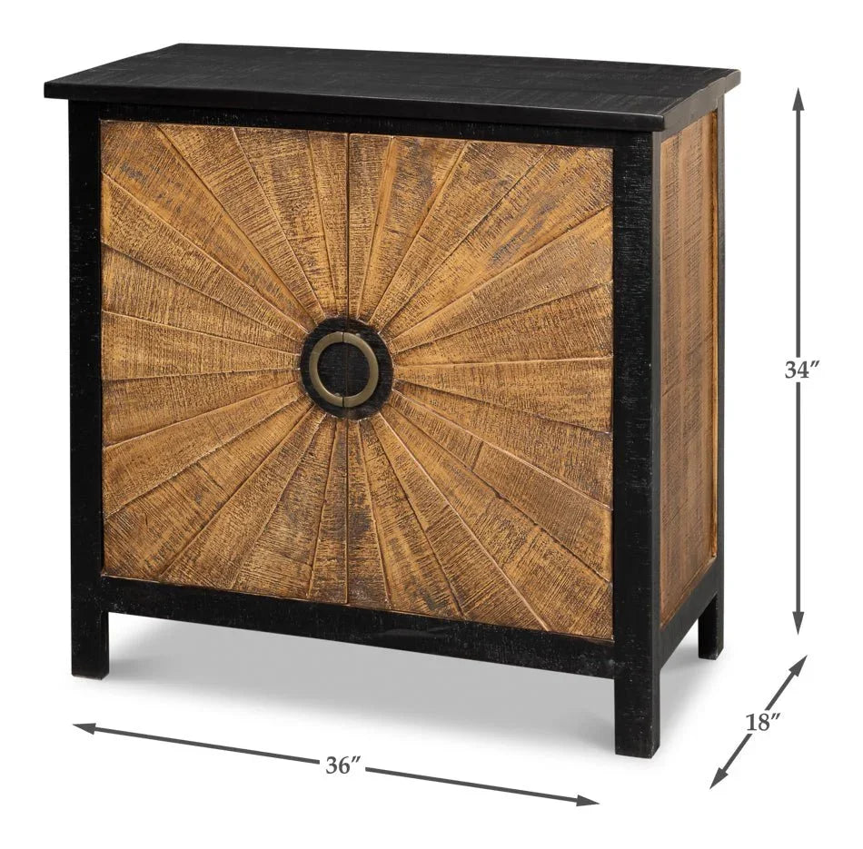 Centrum Two Door Wood Sideboard - LOOMLAN - Sarreid - Sideboards