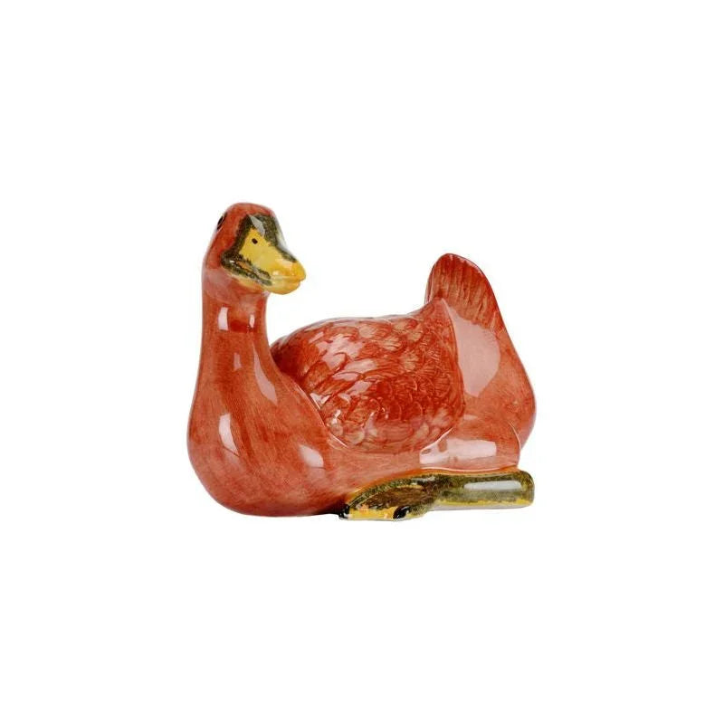 Ceramic Made Duck Sculpture - LOOMLAN - Chelsea House - Statues & Sculptures