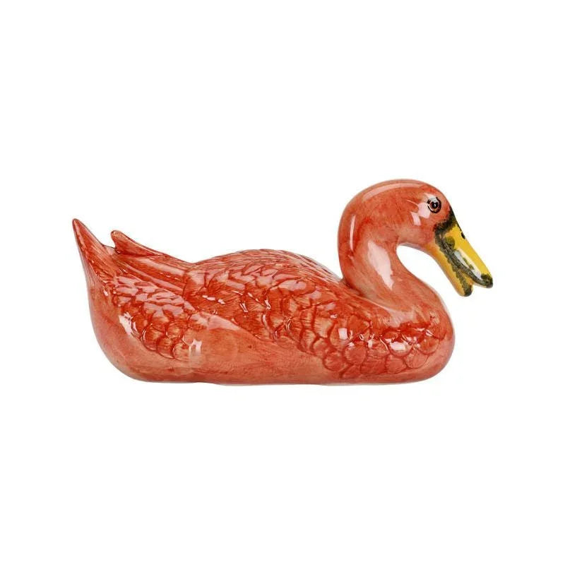 Ceramic Made Duck Sculpture - LOOMLAN - Chelsea House - Statues & Sculptures