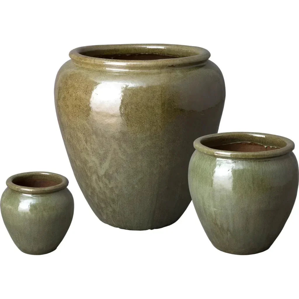 Ceramic Round Planter - LOOMLAN - Emissary - Planters