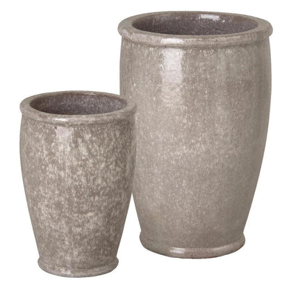 Ceramic Round Rim Planter - LOOMLAN - Planters