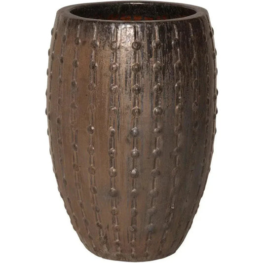 Ceramic Round Studded Planter - LOOMLAN - Planters