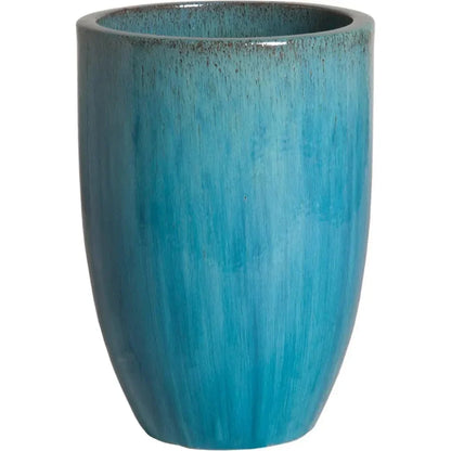 Ceramic Round Tall Planter - LOOMLAN - Emissary - Planters