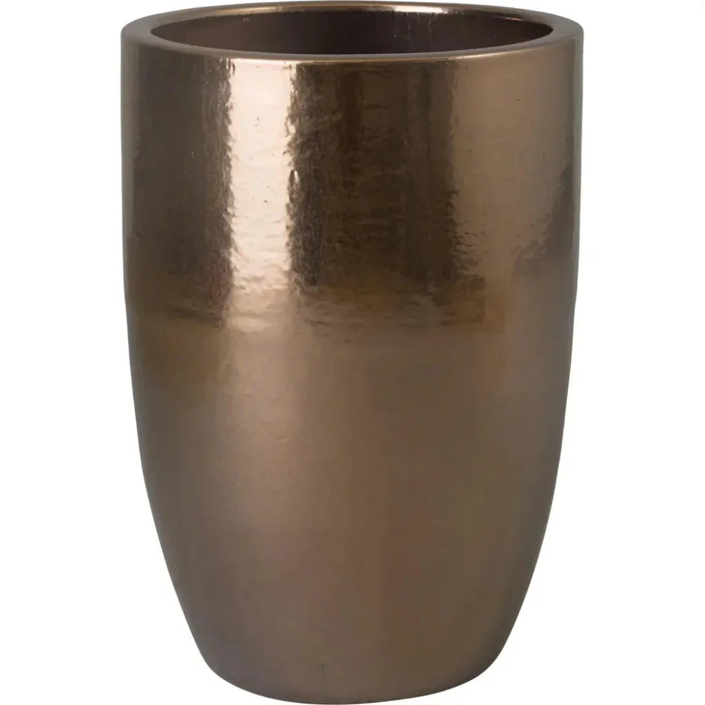 Ceramic Round Tall Planter - LOOMLAN - Emissary - Planters