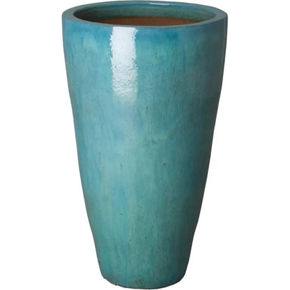 Ceramic Tall Round Planter - LOOMLAN - Emissary - Planters