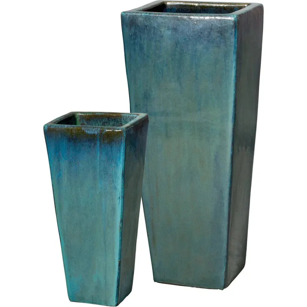 Ceramic Tall Square Planter - LOOMLAN - Emissary - Planters