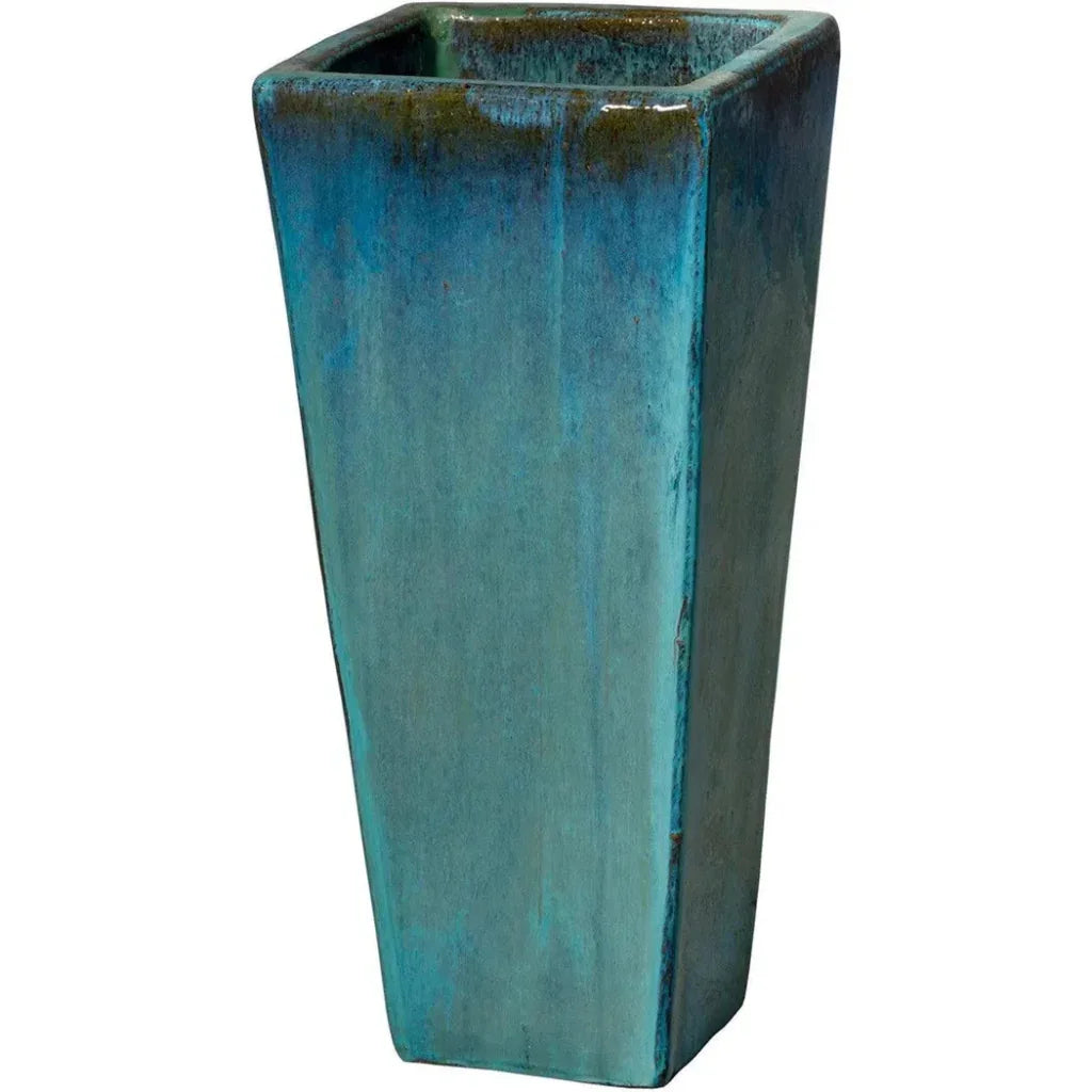 Ceramic Tall Square Planter - LOOMLAN - Emissary - Planters