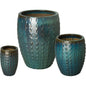 Ceramic Tall Stud Round Planter - LOOMLAN - Planters
