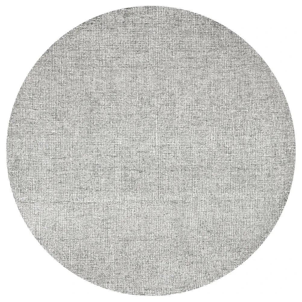 Ceto Gray Round Area Rugs For Dining Room - LOOMLAN - LOOMLAN - Area Rugs