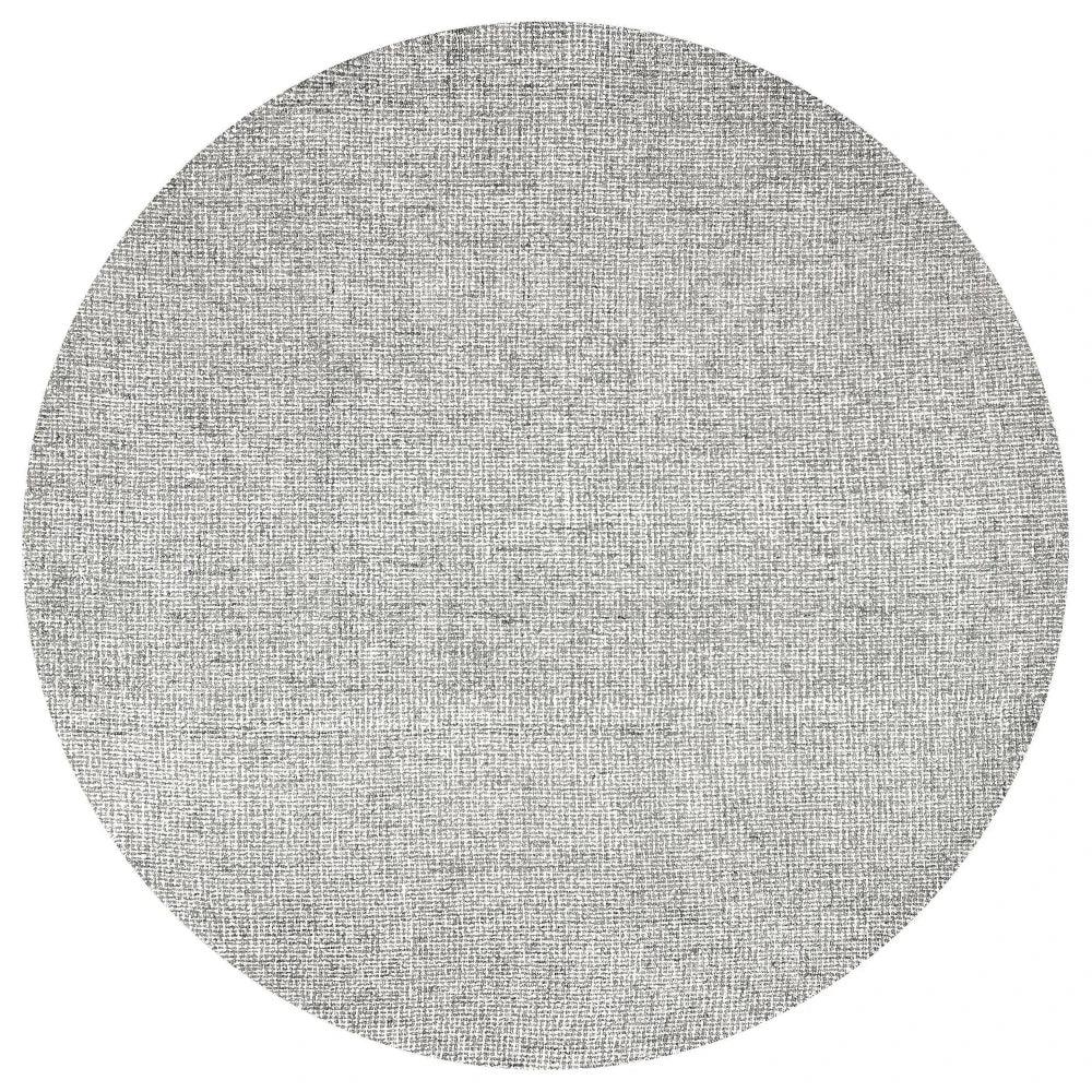 Ceto Gray Round Area Rugs For Dining Room - LOOMLAN - LOOMLAN - Area Rugs