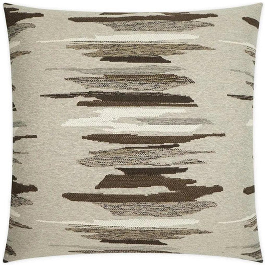 Chadsford Mocha Brown Large Throw Pillow Insert - LOOMLAN - D.V. Kap - Throw Pillows
