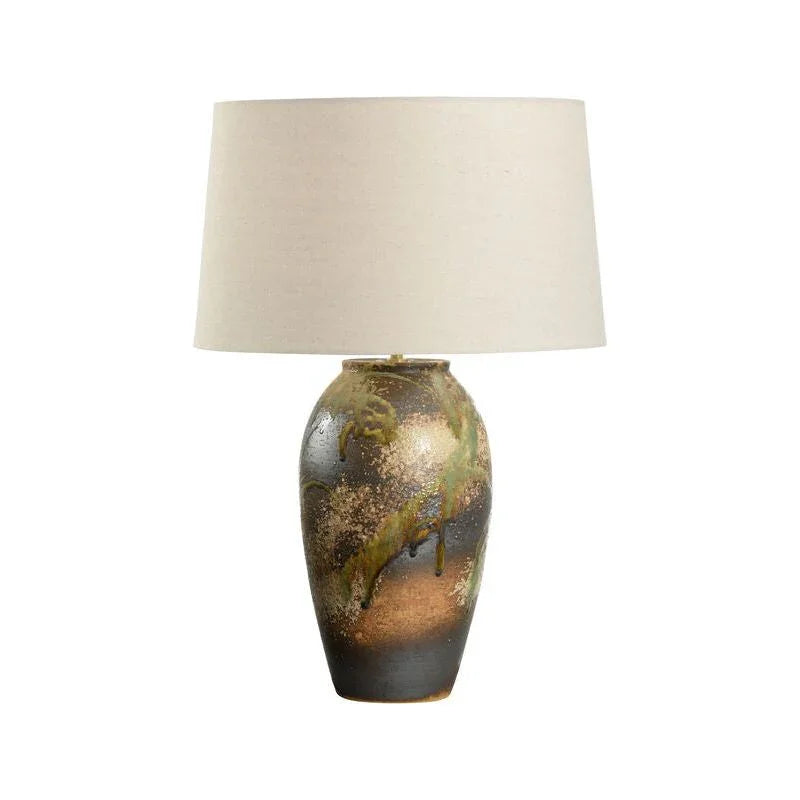 Chaiaki Sandy Clay Handcrafted Table Lamp - LOOMLAN - Wildwood - Table Lamps